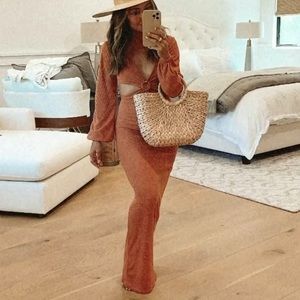 Rust Maxi Dress